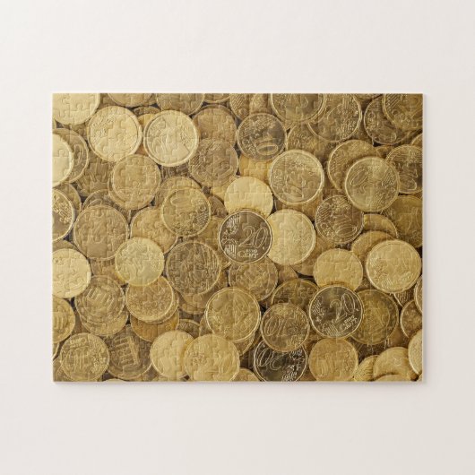 不可能なパズル-ユーロ硬貨 ジグソーパズル (横)