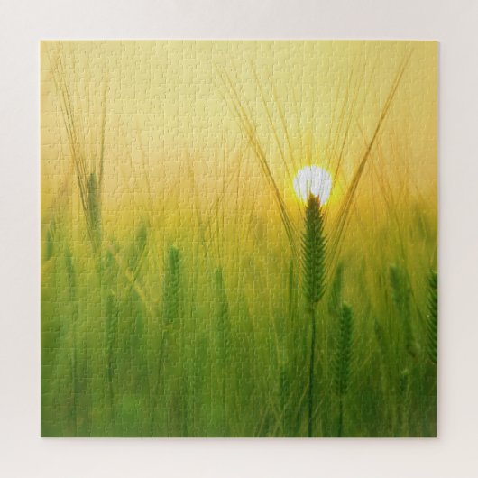 不可能なパズル – 朝の小麦 ジグソーパズル (縦)