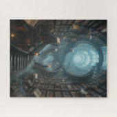 不可能なパズル – 本棚 ジグソーパズル (横)