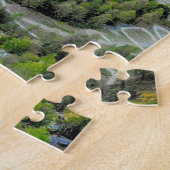 不可能なパズル – 青と緑の山 ジグソーパズル (側面)