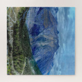 不可能なパズル – 青と緑の山 ジグソーパズル (横)