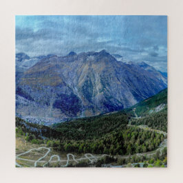 不可能なパズル – 青と緑の山 ジグソーパズル