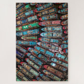 不可能なパズル-魚釣りボート ジグソーパズル (縦)