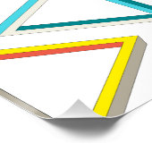 不可能な三角形のオタク系のパターン ポスター (コーナー)