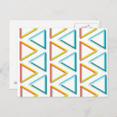 不可能な三角形のオタク系のパターン ポストカード (正面/裏面)