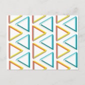 不可能な三角形のオタク系のパターン ポストカード (正面)