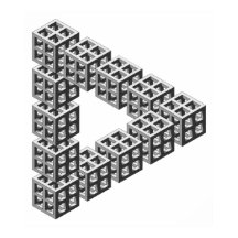 不可能な三角形の光学錯覚