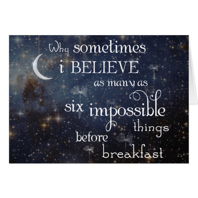 不可能な事の星カード (正面横)