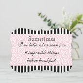 不可能な事黒およびピンク 招待状 (スタンド正面)