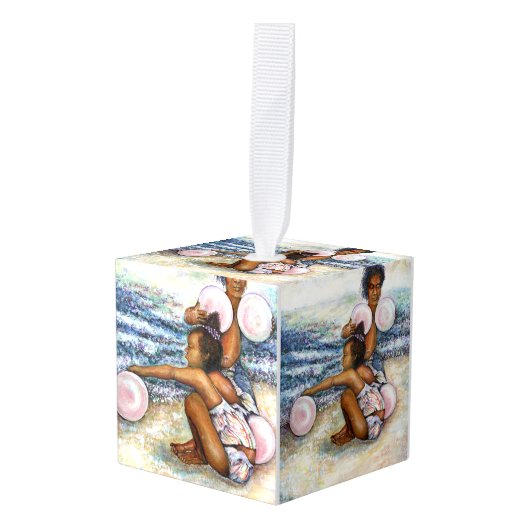 不可能な人々を征服する キューブオーナメント (正面アングル)