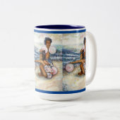 不可能な人々を征服する ツートーンマグカップ (正面右)