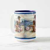 不可能な人々を征服する ツートーンマグカップ (正面左)