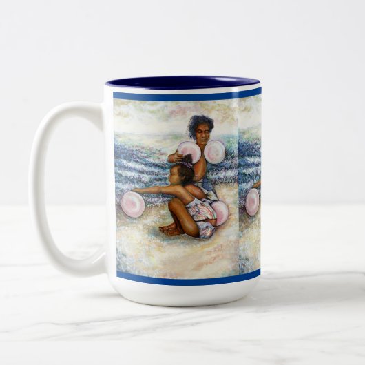 不可能な人々を征服する ツートーンマグカップ (左)