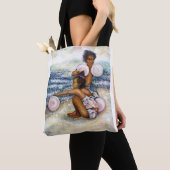 不可能な人々を征服する トートバッグ (クローズアップ)