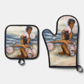 不可能な人々を征服する 鍋つかみ&鍋敷きセット (正面)