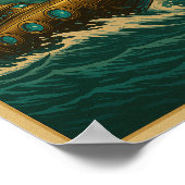 不可能な今日を行う – Steampunk Submarine P ポスター (角)