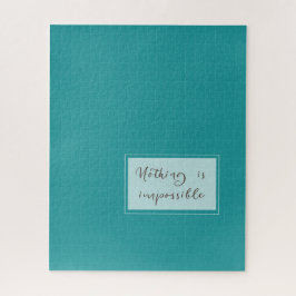 不可能な何もない：セージ緑006 ジグソーパズル