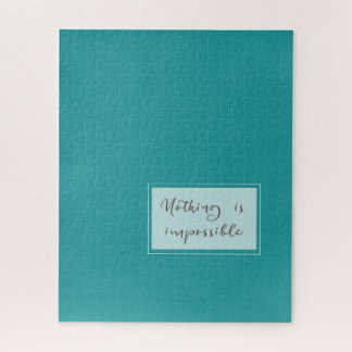 不可能な何もない：セージ緑006 ジグソーパズル