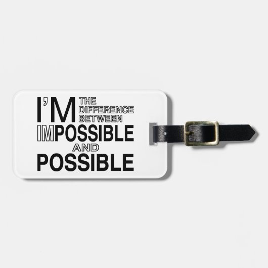 不可能な何も ラゲッジタグ (正面横)