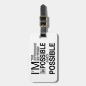 不可能な何も ラゲッジタグ (正面縦)