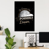 不可能な夢のポスターを夢見る(24x36) ポスター (ホームオフィス)