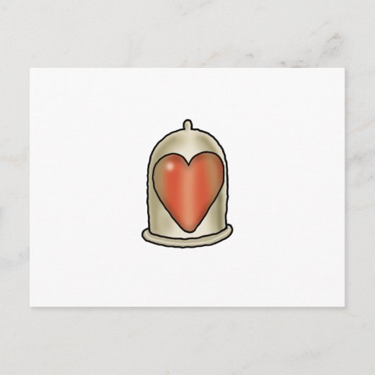 不可能な恋 - ラブコンドーム ポストカード (正面)