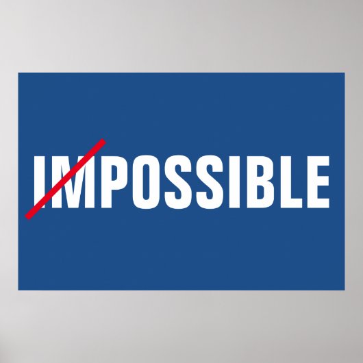 不可能な感動的可能性の成功 ポスター (正面)