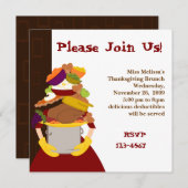 『不可能な感謝祭の夕食』 招待状 (正面/裏面)