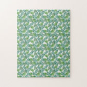 不可能な植物の熱帯葉パズル ジグソーパズル (縦)