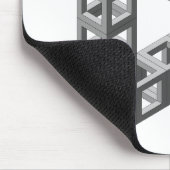 不可能な目の錯覚の三角形 マウスパッド (コーナー)