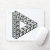 不可能な目の錯覚の三角形 マウスパッド (マウス)