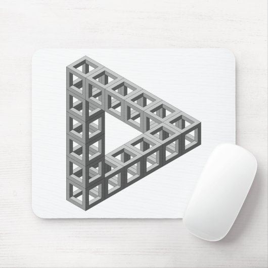 不可能な目の錯覚の三角形 マウスパッド (マウス)