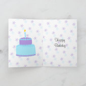 不可能な誕生日の積み重ねNo.1の冬 カード (内部)