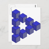 不可能な階段の広場の目の錯覚 ポストカード (正面/裏面)