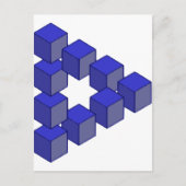 不可能な階段の広場の目の錯覚 ポストカード (正面)