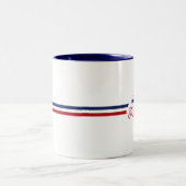 "不可能なn'est先のFrançais"のフランスのなスローガン ツートーンマグカップ (中央)