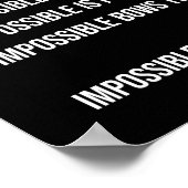 不可能は何でもない,ジム,ハッスル,成功,グラインド ポスター (角)