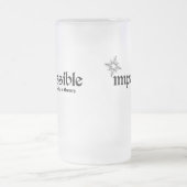 不可能は理論のインスピレーションにすぎない フロストグラスビールジョッキ (中央)