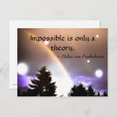 不可能は理論のモチベーション・インスピレーションにすぎない ポストカード (正面/裏面)