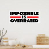 不可能は過大評価 ポスター (キッチン)