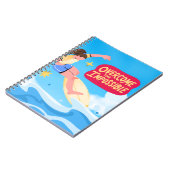 不可能を乗り越える – サーフィン ノートブック (左側)