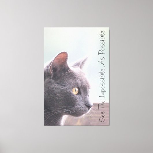 不可能を可能な限り理解する キャンバスプリント (正面)