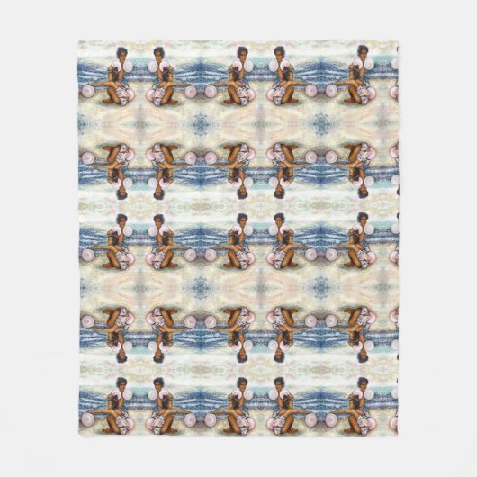 不可能を征服することに執着している フリースブランケット (正面)