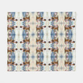 不可能を征服することに執着している フリースブランケット (正面(横))