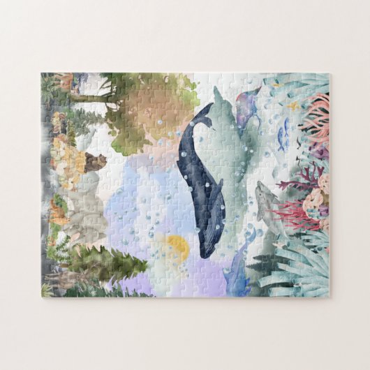 不可能パズル水彩動物界 ジグソーパズル (横)