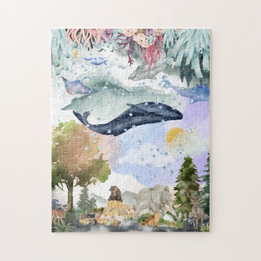 不可能パズル水彩動物界 ジグソーパズル (縦)