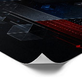 不可能幾何学3Dアブストラクト構造ポスター ポスター (角)