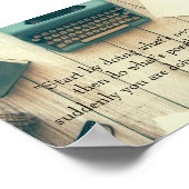 不可能感動的を引用文するポスター ポスター (角)