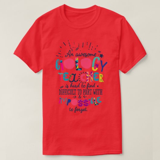 不可能素晴らしな生物学の先生贈り物アイディア Tシャツ (デザイン正面)