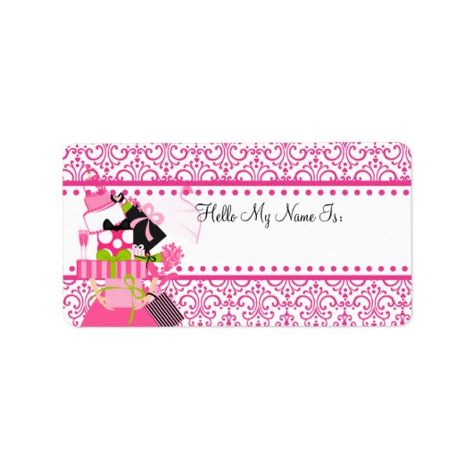 不可能結婚なスタックレース名タグ ラベル (正面)